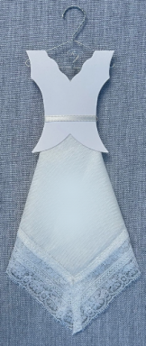 Light Ivory Bridal Hanky With Hanger